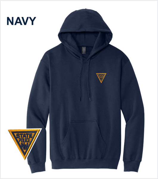 NAVY Hood Midweight Premium Cotton/Poly with Embroidered Logo