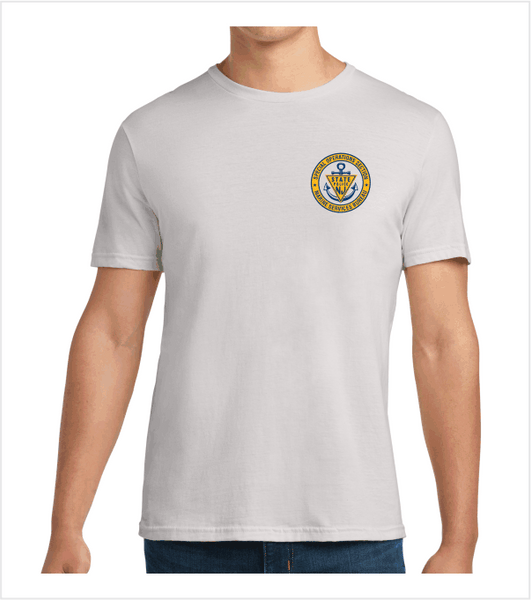 MARINE SERVICES Logo Printed on Premium ICE GREY T-Shirt