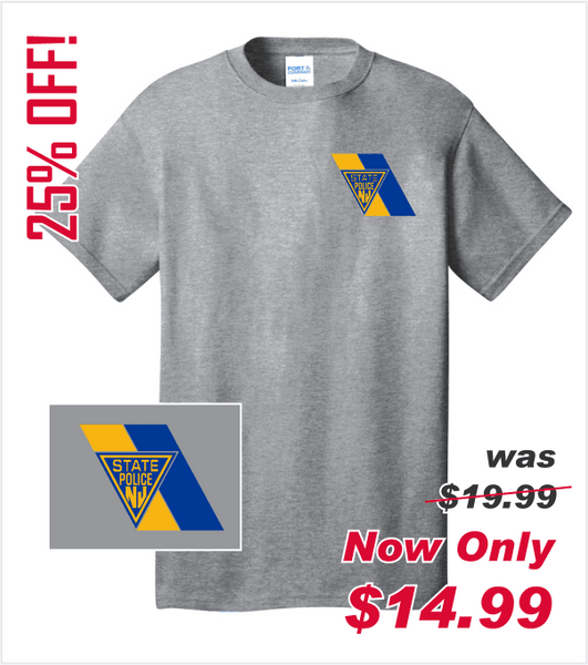 Athletic Grey T Printed with Classic Door Logo