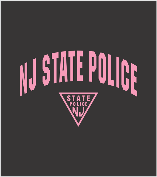 BLACK Premium T-shirt with Printed AWARENESS PINK Full Front Logo