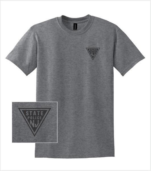 GRAPHITE HEATHER T-Shirt with Printed Classic Logo in Black