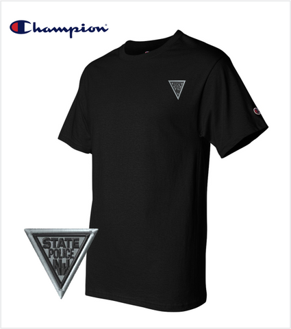 EMBROIDERED CHAMPION T-Shirt BLACK