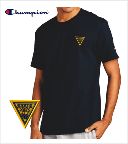EMBROIDERED CHAMPION Navy T-Shirt