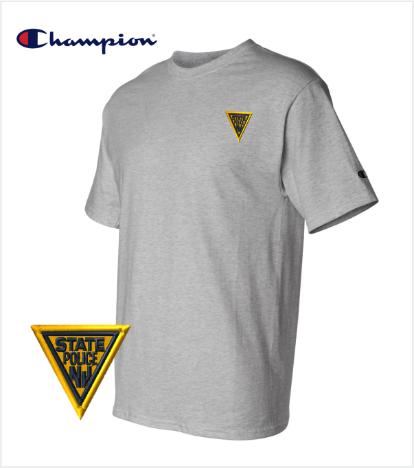 EMBROIDERED CHAMPION T-Shirt OXFORD GREY