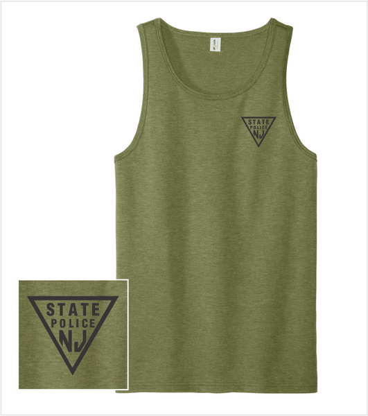TRI-BLEND OD Heather TANK Printed with Classic Triangle Logo