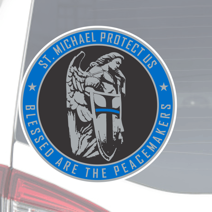 Window Decal - St. Michael Patron Saint of Law Enforcement