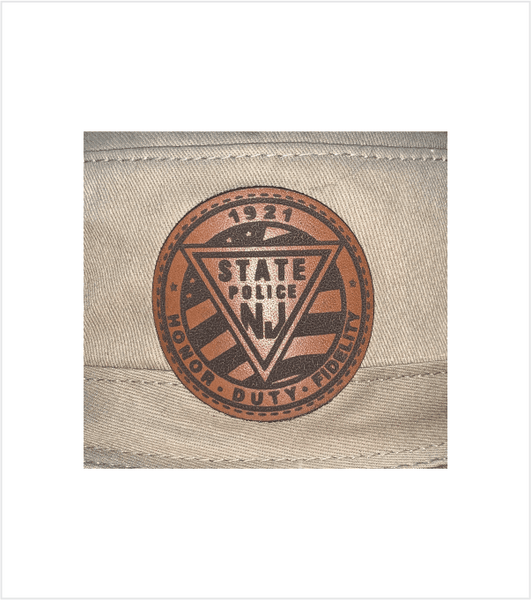 ROTHCO BUCKET BOONIE HAT - Khaki with Leather 1921 Patch