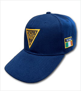 Traditional Navy Cap with IRISH Flag on Left Side