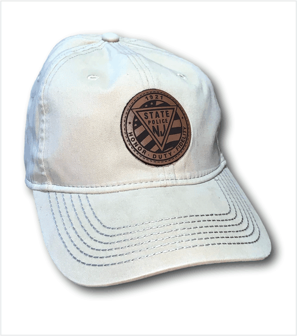 Unstructured Washed KHAKI Cap with Leather Patch