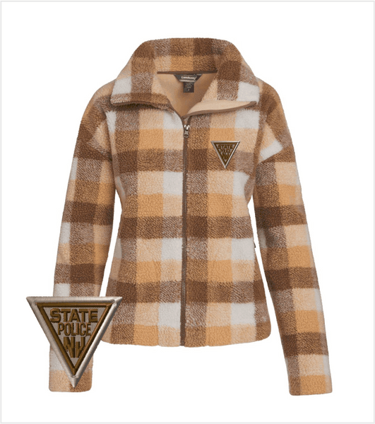 Ladies AUTUMN FLANNEL Jacket with Matching Embroidered Logo