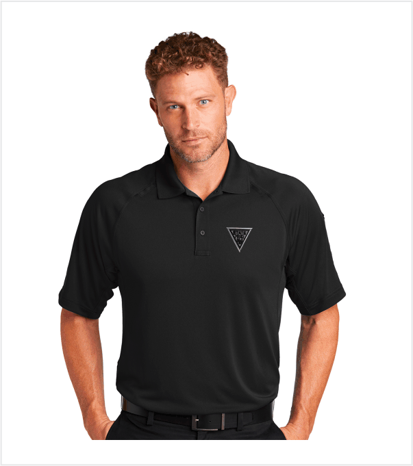 Cornerstone BLACK LIghtweight Tactical Performance Polo with Embroidered Logo