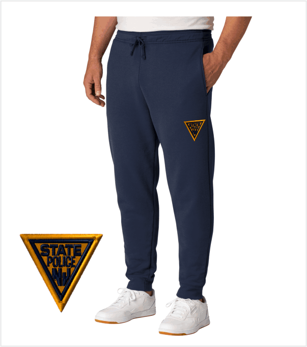 Navy JOGGER Pocketed Sweatpants with Iconic Embroidered Logo