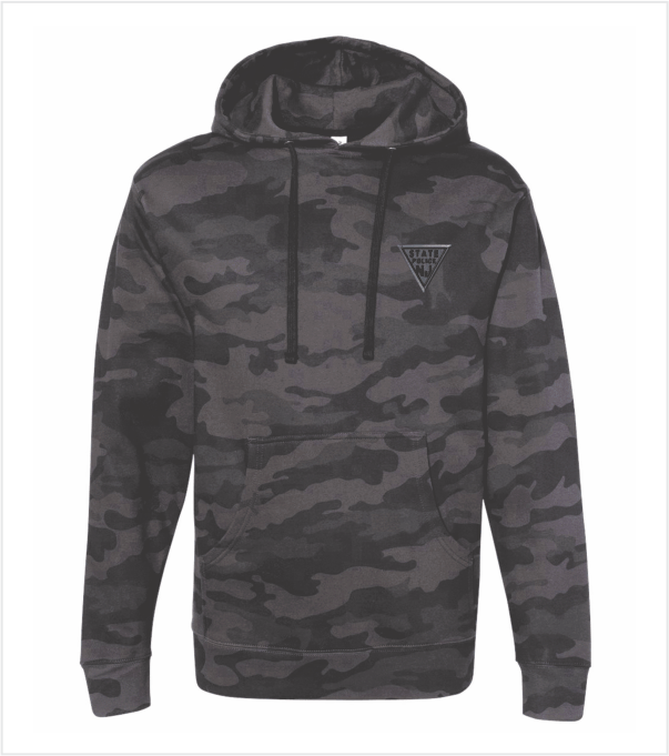 Black Camo Hooded Sweat Shirt – True Blue and Gold