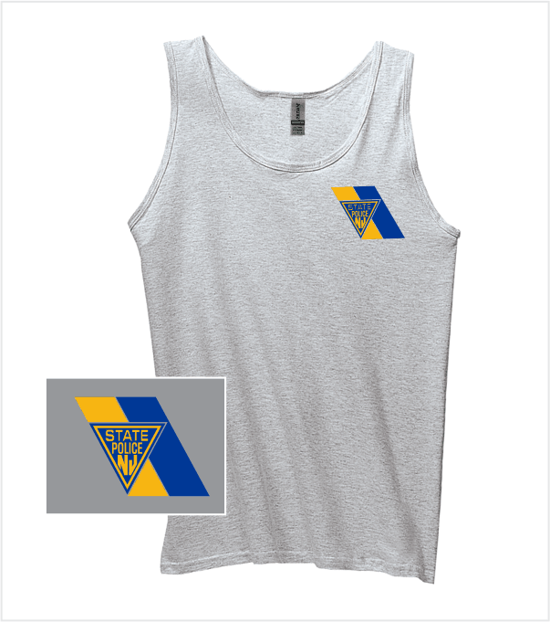 Athletic Grey TANK Printed with Classic Door Logo