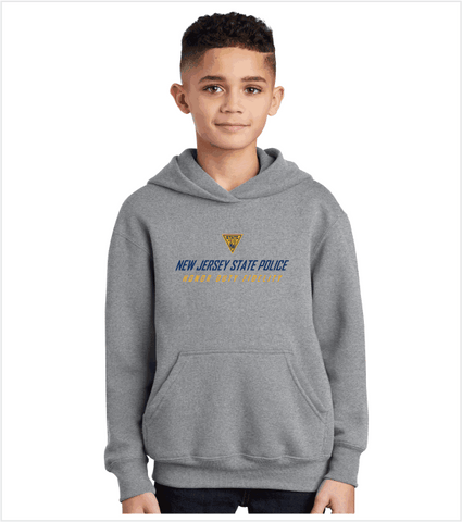 YOUTH Athletic Grey Hoodie with Printed Logo